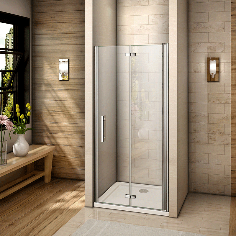 Pivot Hinge Shower Door Enclosure 6mm Safety Glass Screen 700 760 800