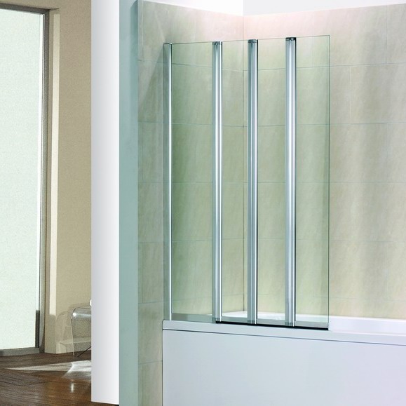 1000 Fold Folding Chrome Bath Shower Screen easyclean B eBay