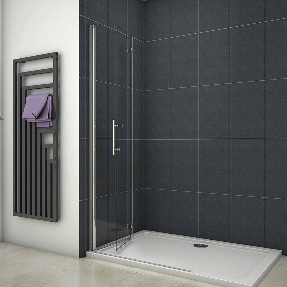 WalkIn Duschabtrennung Faltbar/drehbar dusche Duschwand Duschkabine 70