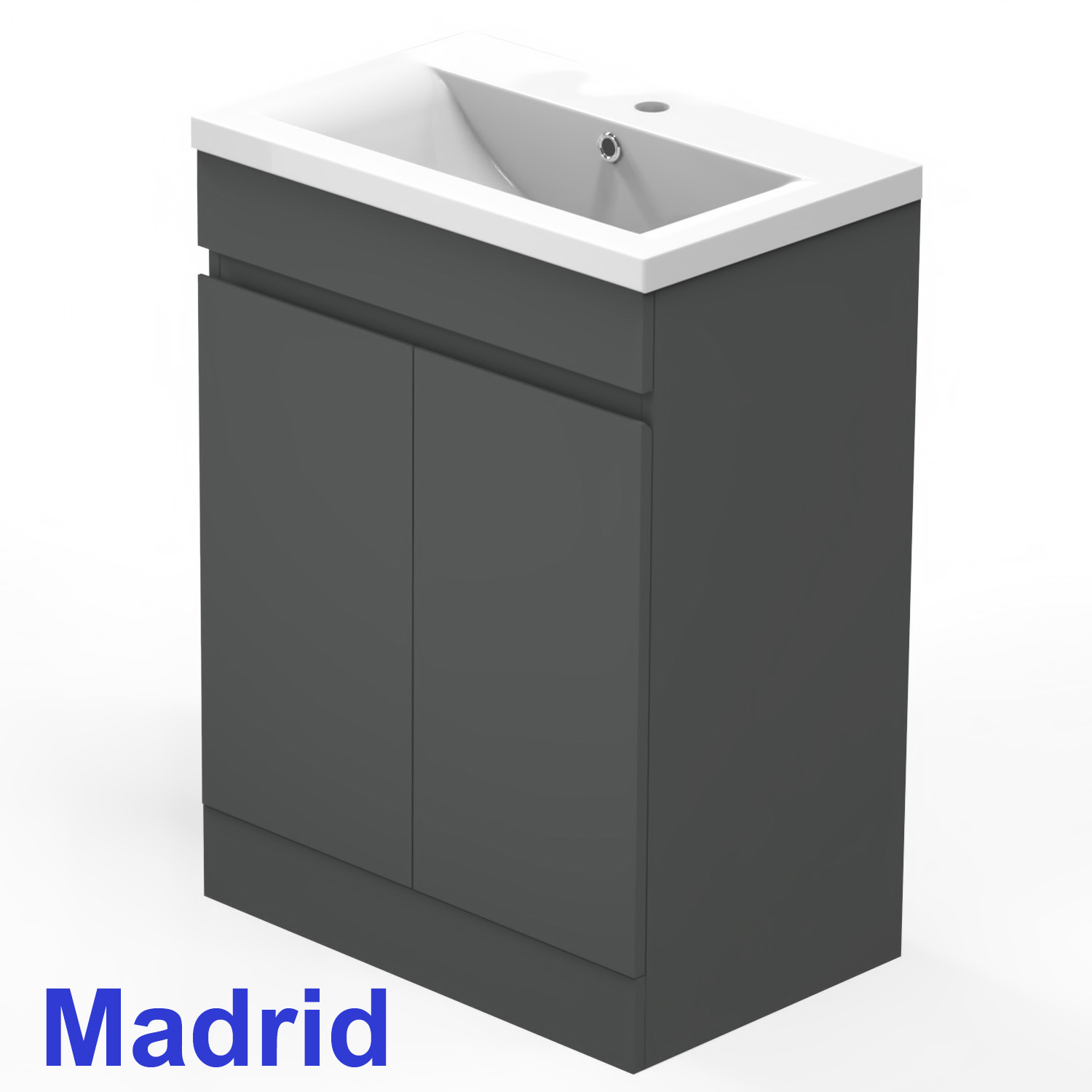 Badmöbel 40/45/50/60cm Anthrazit Unterschrank Waschtisch Badezimmer