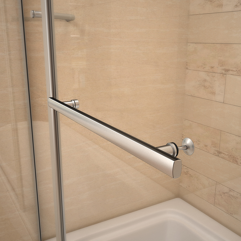 Aica 1000x1400mm 240° Pivot Bath Shower Screen Double Door Glass Panel&Seal