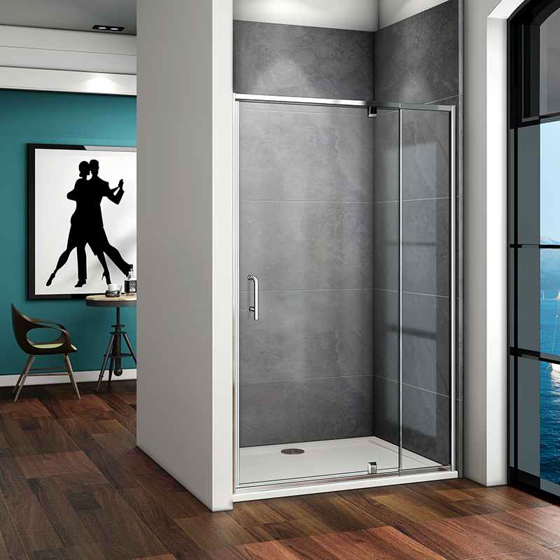 800 900 1000mm Framed Pivot Hinge Shower Door Enclosure Side Panel