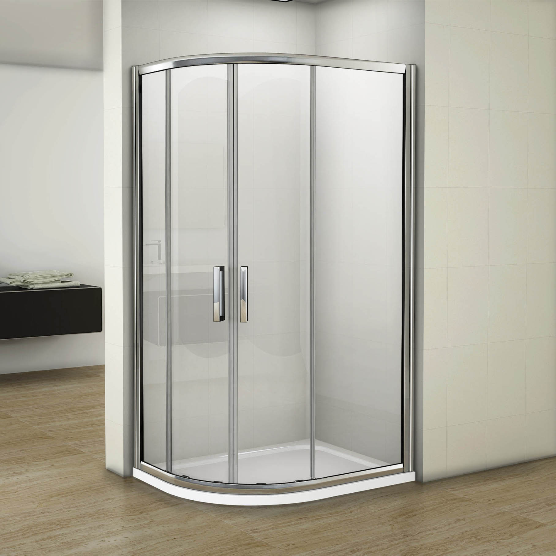 Luxury Quadrant Shower Enclosure Easy Clean 8mm Glass Bathroom Cubicle
