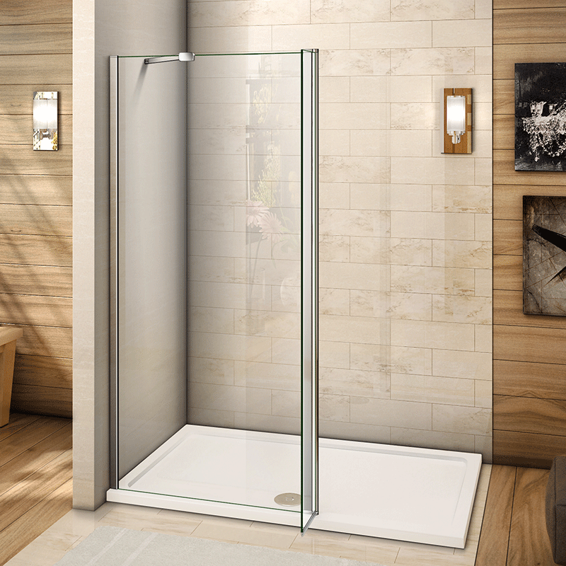 Modern Marbella 700 x 1850mm Walk in Wetroom Screen 8mm Easy Clean Shower Enclosure