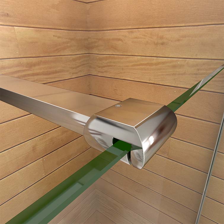 900mm Aluminium Alloy Support Bar for Wet Room Screen Walk In Shower