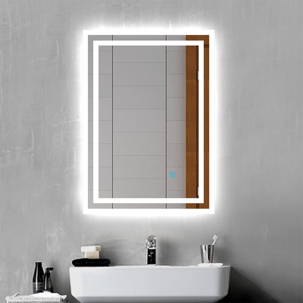 LED Lichtspiegel 80x60 Badezimmerspiegel mit Beleuchtung Badspiegel