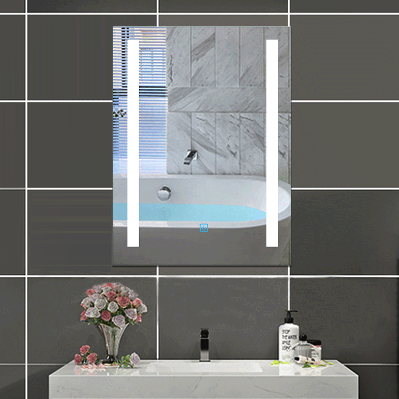 Badspiegel mit LED Beleuchtung Wandspiegel Touch Beschlagfrei Kaltweiß