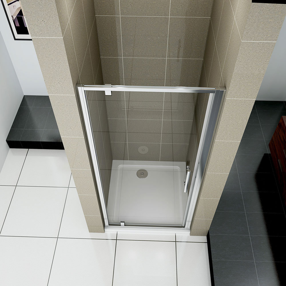 Aica Pivot Shower Door Enclosure Cubicle Tray Waste 700/760/800/860/900