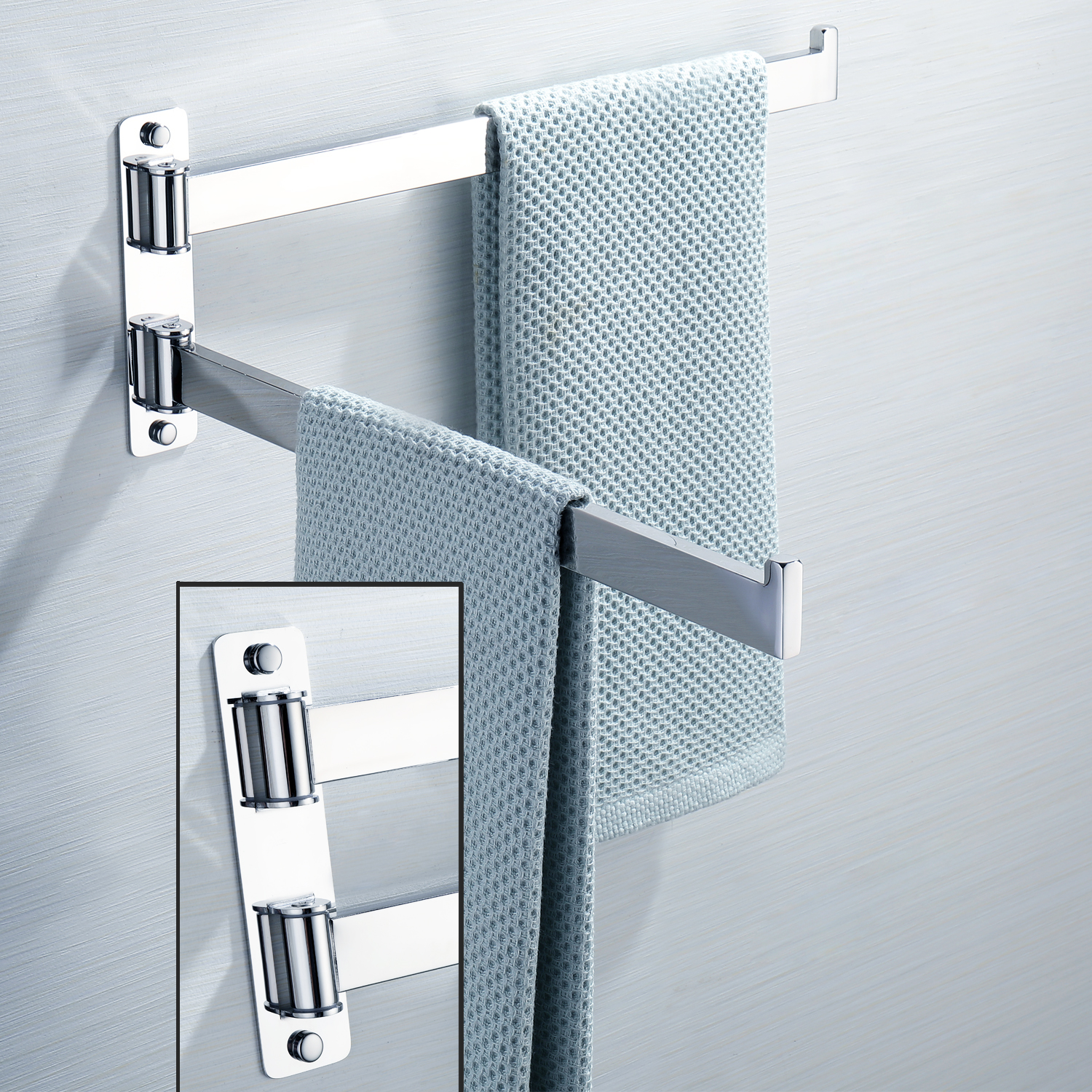 Handtuchstange 2 Arme Handtuchhalter Bad Wandhandtuchhalter [TZBW