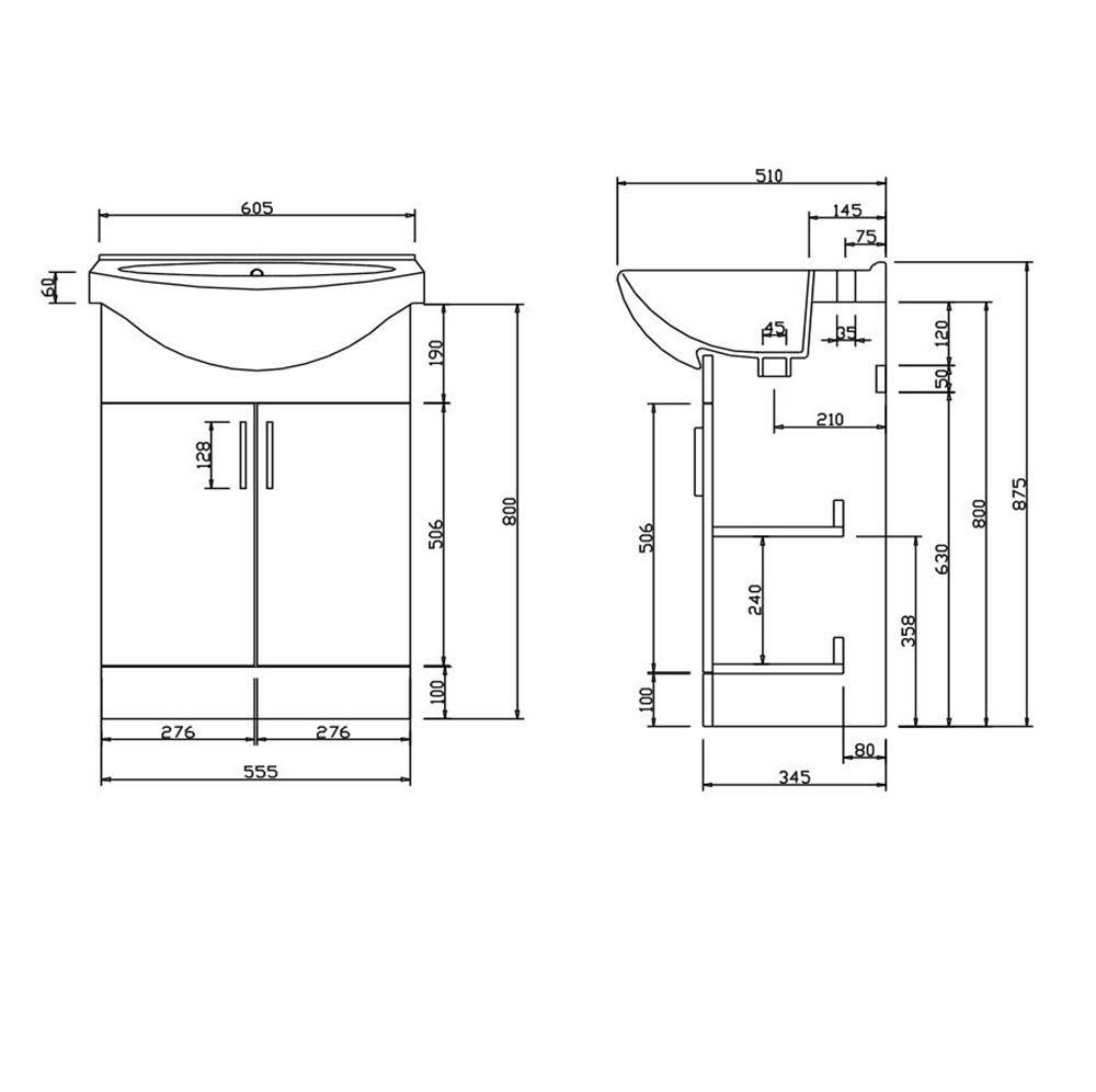 Badmöbel Set Unterschrank mit Waschbecken Waschtisch Waschplatz Spiegel