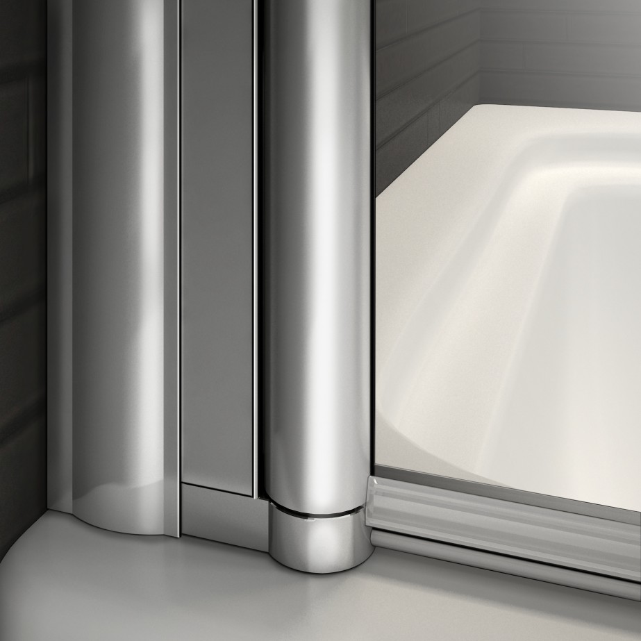 Folding Hinged / Square /Curved Pivot Shower Bath Screen Door Panel