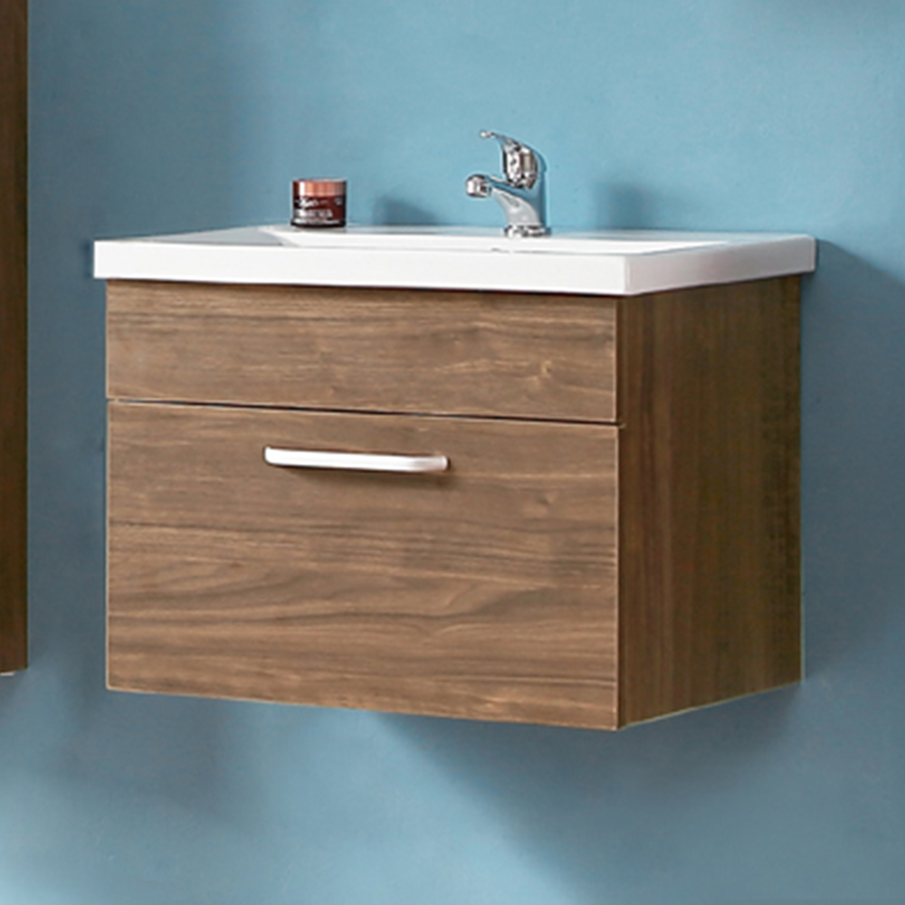 Badmöbel Set 60cm Waschbecken mit Unterschrank Waschtisch Schublade