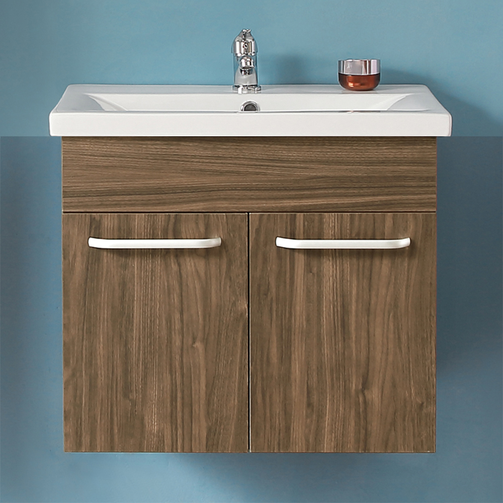 Badmöbel Set 60cm Waschbecken mit Unterschrank Waschtisch Schublade