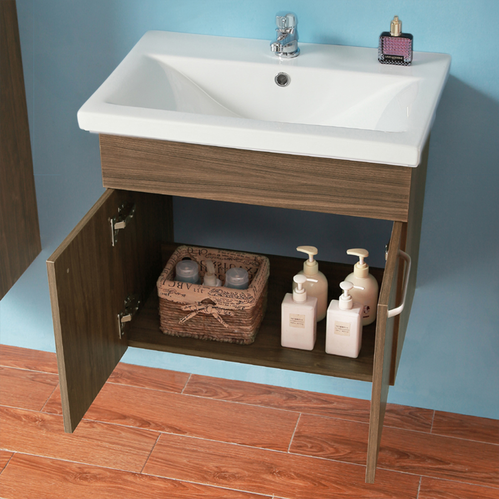 Badmöbel Set 60cm Waschbecken mit Unterschrank Waschtisch Schublade