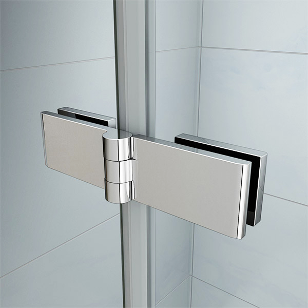 AICA Pivot Hinge 2 Folding Hinge Connect Bath Shower Glass Screen Panel