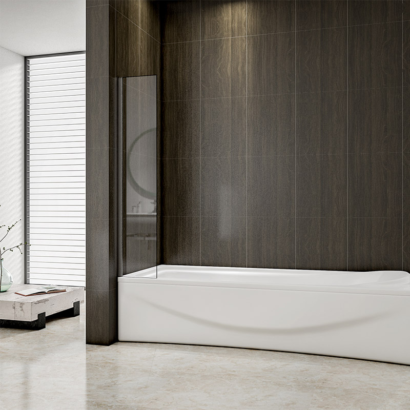 Fixed Panel Over Bath Shower Screen Water Deflector Square Cut 250 300