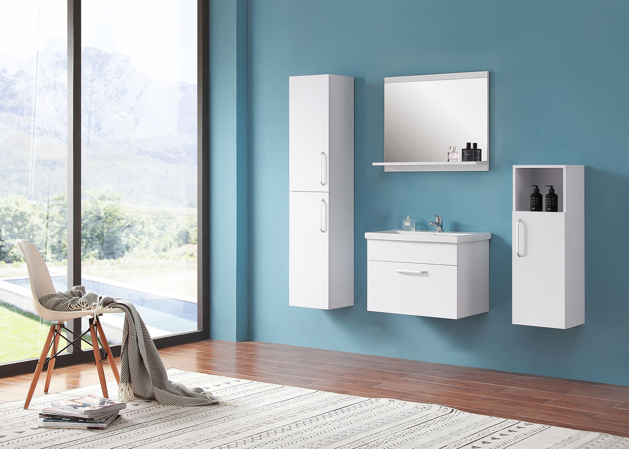 BAD SPIEGEL 40 50 60 cm Spiegelschrank Badezimmerspiegel Badspiegel mit