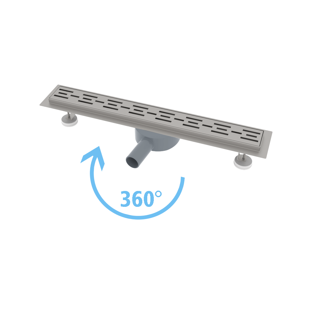 Armaturenbauteile Siphons Baumarkt Edelstahl Duschrinne 60cm 360° drehbarer Siphon mit
